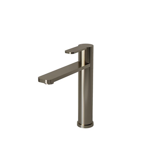 Isla Top Lever Tap Brushed Steel Homebase
