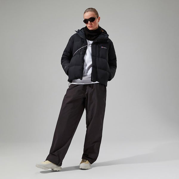 Women's Saffren Hooded Down Insulated Jacket - Black | Berghaus