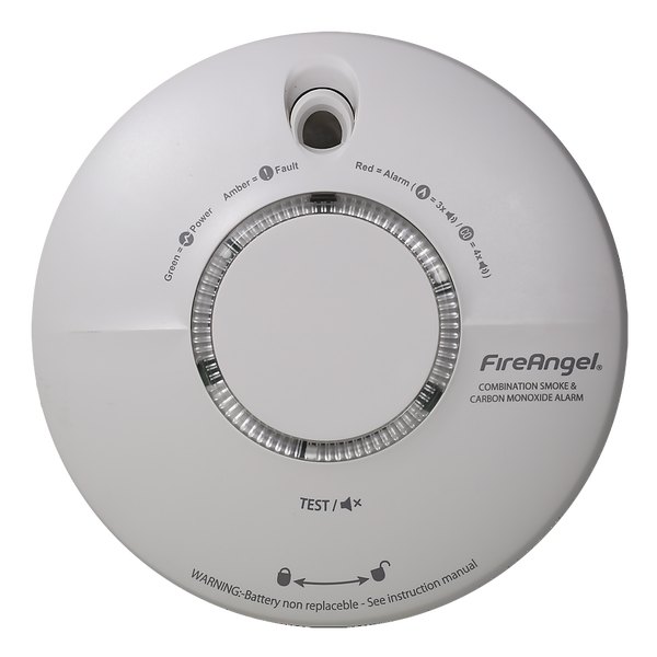 FireAngel Smoke and Carbon Monoxide Combination Alarm, 10 year Battery SCB10R Homebase