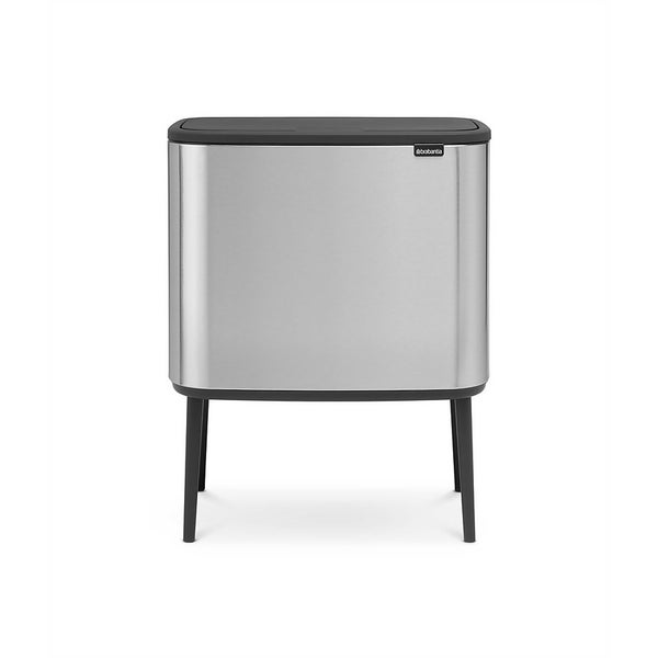 Brabantia Bo Touch Bin, 11 + 23L, Matt Steel Fingerprint Proof Homebase