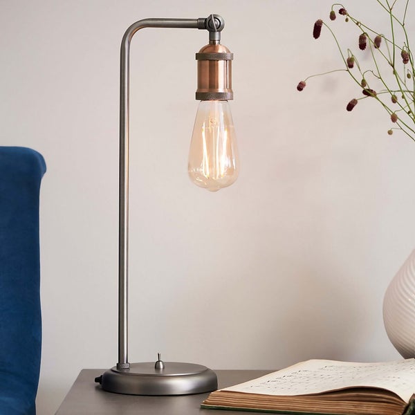 Henrik Table Lamp Pewter Homebase