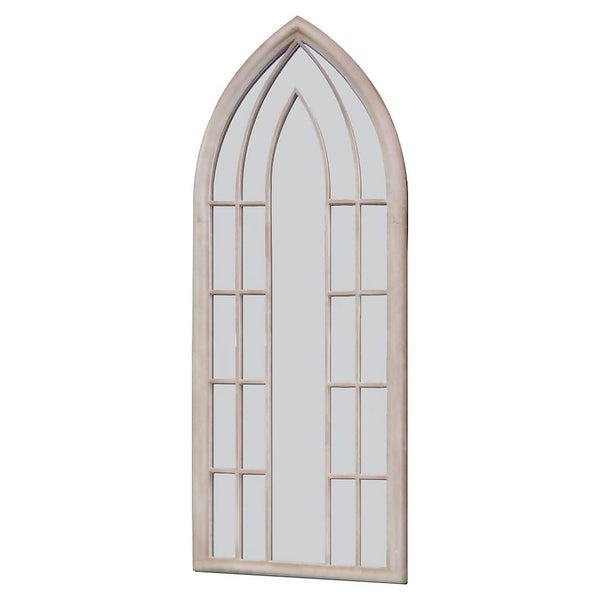MirrorOutlet Somerley Sunflower Gothic Arch Large Garden Mirror