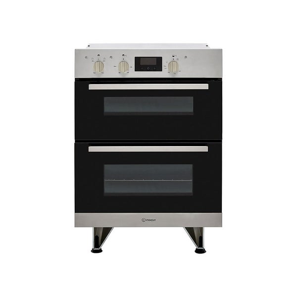 Indesit Aria IDU6340IX Built Under Electric Double Oven With Feet