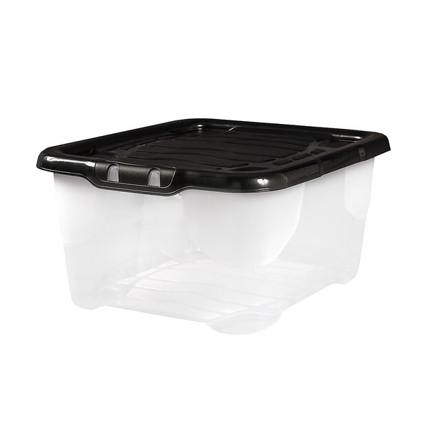 Pack of 4 Curve Storage Boxes 10L Homebase