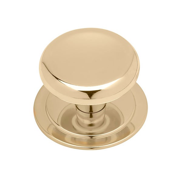 Knob Matt Polished Brass Homebase
