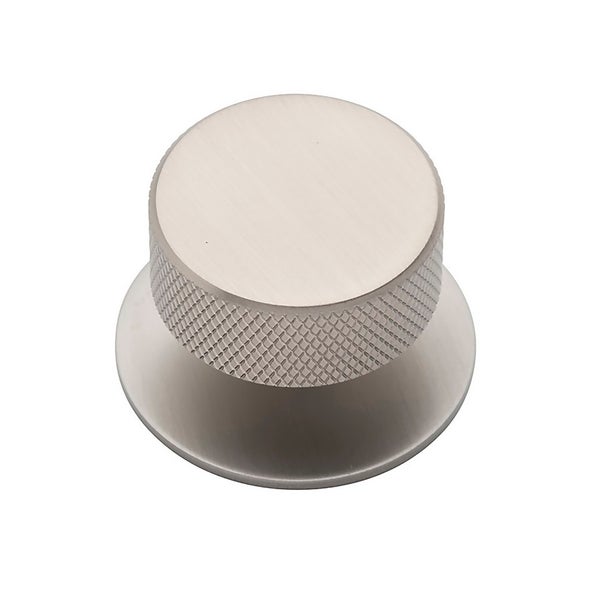 Knurled Stainless Steel Knob and Backplate Homebase