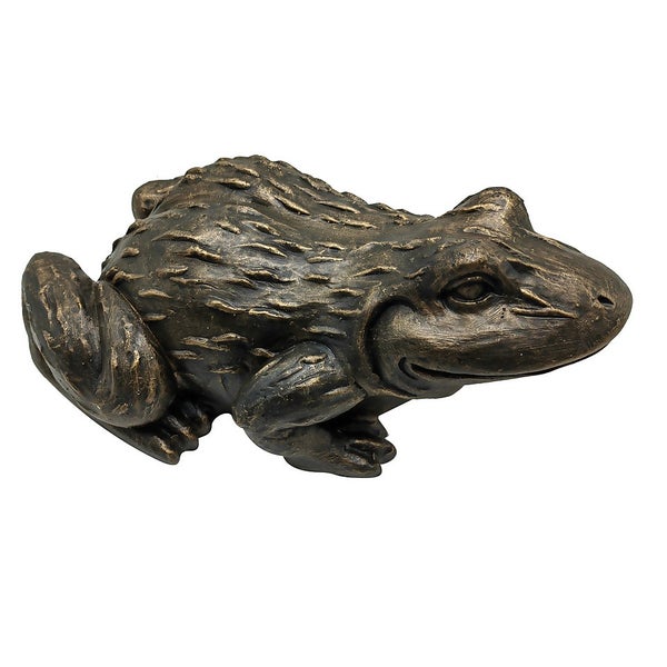 Bronze Look Frog Garden Ornament Homebase