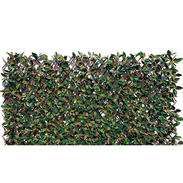 Offer Homebase Faux Leaf Trellis 90x180cm Red Robin Homebase