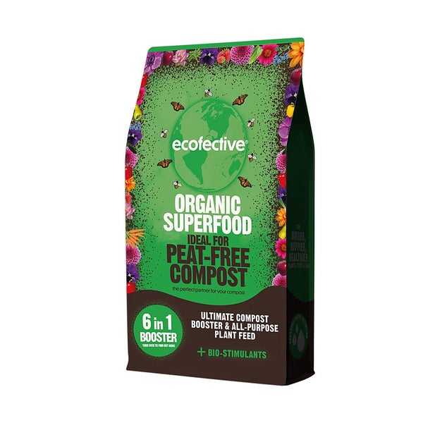 Ecofective Organic Superfood for Peat Free Compost 800g Homebase