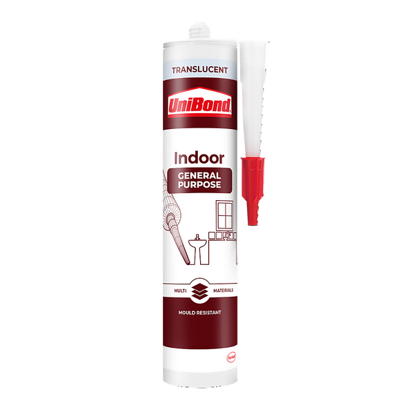 UniBond General Purpose Silicone Sealant Translucent Homebase