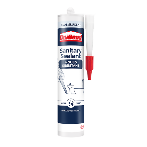 UniBond Sanitary Silicone Sealant Translucent Homebase