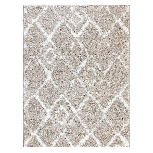 Deluxe Berber Rug Latte 120x160cm Homebase