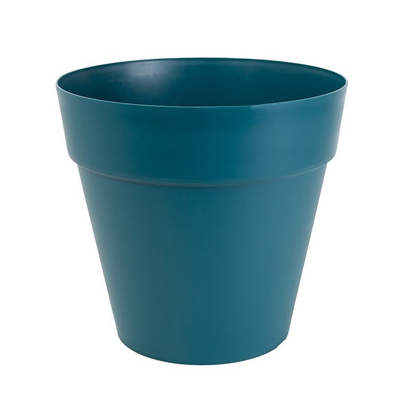 Soho Contemporary Plastic Blue Pot 21cm Homebase