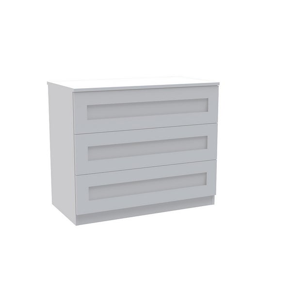 House Beautiful Realm Wide Chest of Drawers White Shaker (W)900mm x