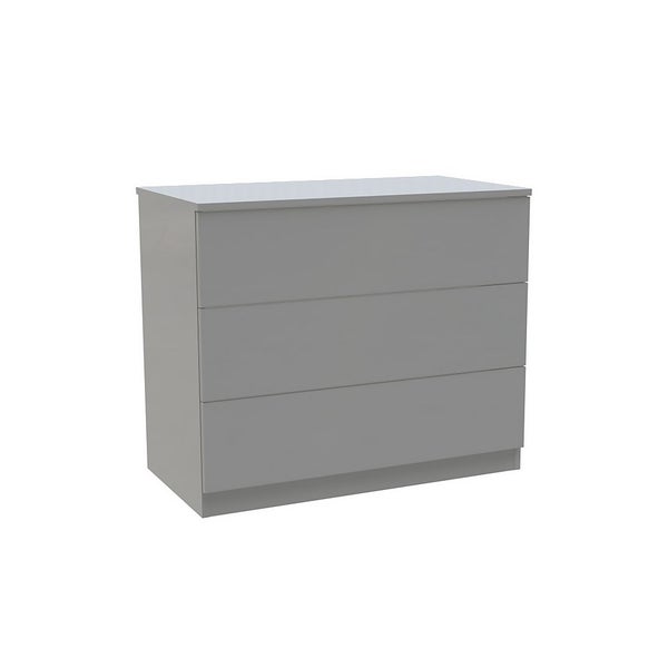 House Beautiful Honest Wide Chest of Drawers Gloss Grey Slab (W)900mm