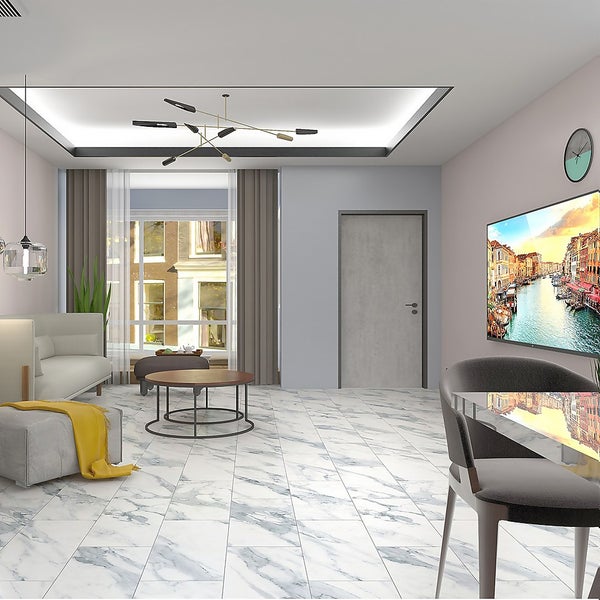 Rigid Core Luxury Vinyl Flooring Marble Tile Homebase