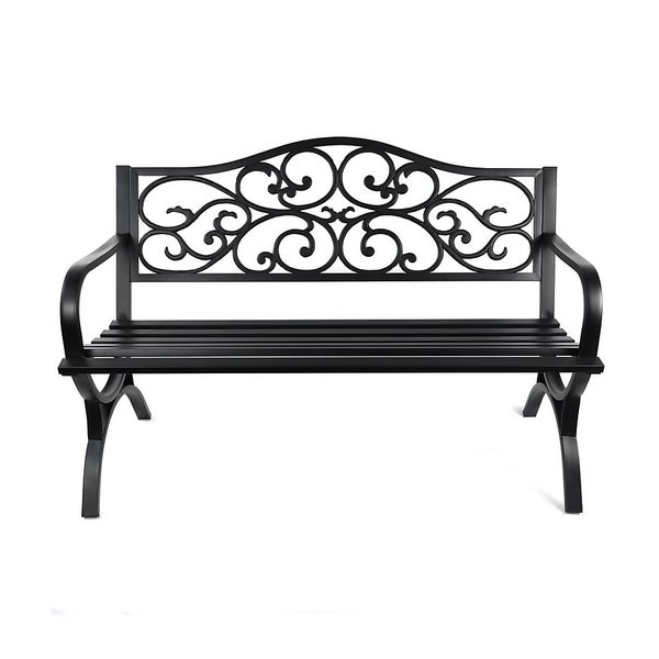Ornate Metal Garden Bench Homebase
