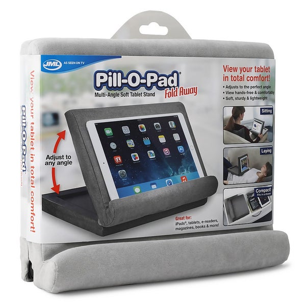 JML PillOPad Foldaway Multi angle soft tablet stand Homebase