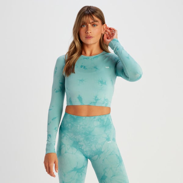 Langarm-Crop-Top Für Damen 2023, Rundhalsausschnitt, Basic, Eng
