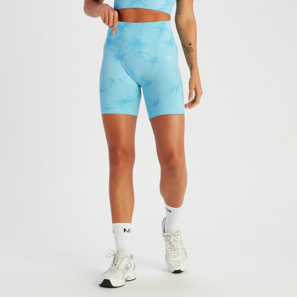 MP Women's Shape Seamless Cycling Shorts Blue Tie Dye MYPROTEIN™