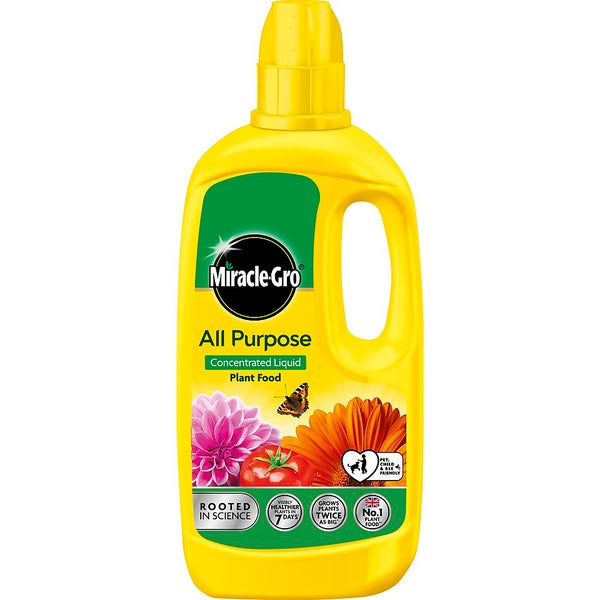 MiracleGro All Purpose Concentrated Liquid Plant Food 800ml Homebase