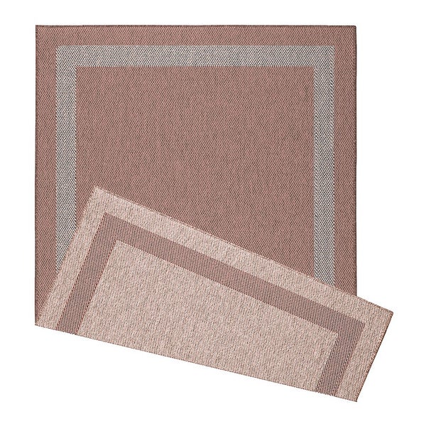 Duo Weave Indoor/Outdoor Rug Rust 120x170cm Homebase