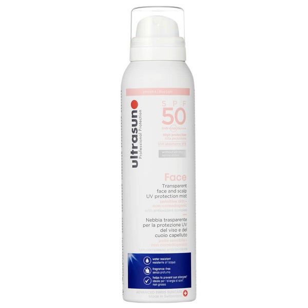 Ultrasun UV Face and Scalp Mist SPF50 150ml LOOKFANTASTIC