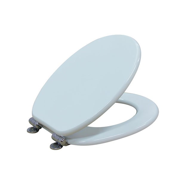 Homebase Wooden Toilet Seat White Homebase