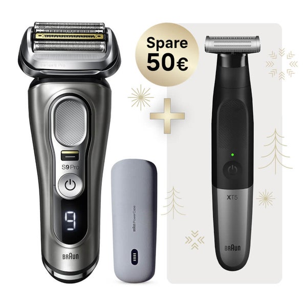 Braun Series 9 Pro 9425s Men's Electric Shaver with Braun Series XT5100 Trimmer Braun UK