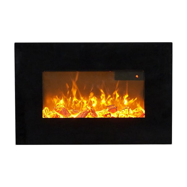 Sureflame WM9334 Electric Wall Mounted Fire with Remote Control in
