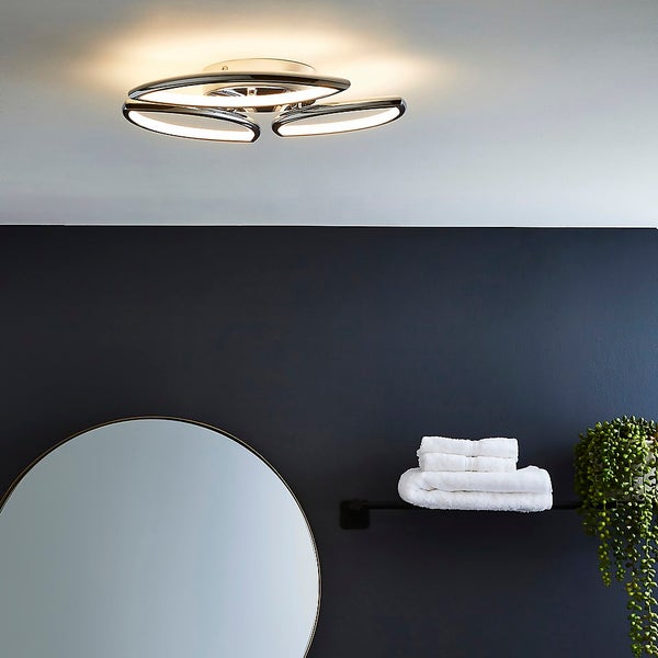 Denver 3 Light LED Bathroom Light Chrome Homebase