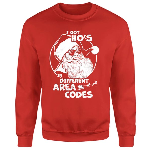 I Got Ho's In Different Area Codes Sweatshirt Red IWOOT UK