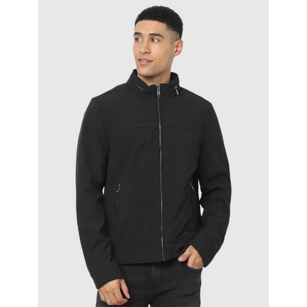 Black Solid Tailored Jacket (CUPRADO) | Celio