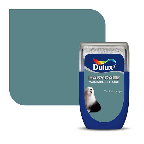 Dulux Easycare Washable & Tough Paint Teal Voyage Tester 30ml Homebase