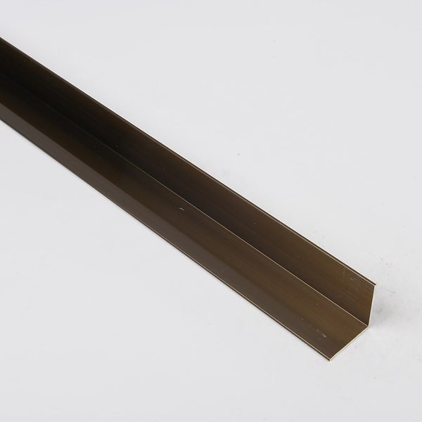 Equal Angle Antique Brass Aluminium Profile 2m Homebase