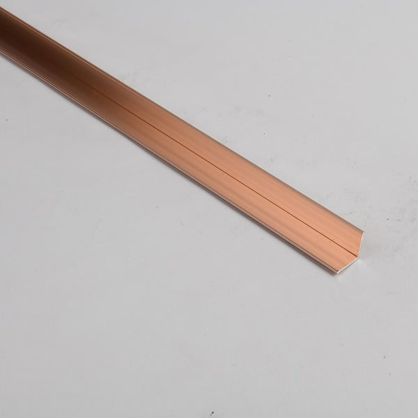 Equal Angle Rose Gold Aluminium Profile 2.5m Homebase