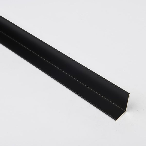 Unequal Angle Matt Black Aluminium Profile 2m Homebase