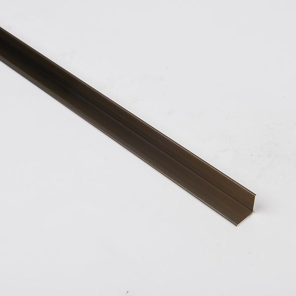 Equal Angle Antique Brass Aluminium Profile 2.5m Homebase