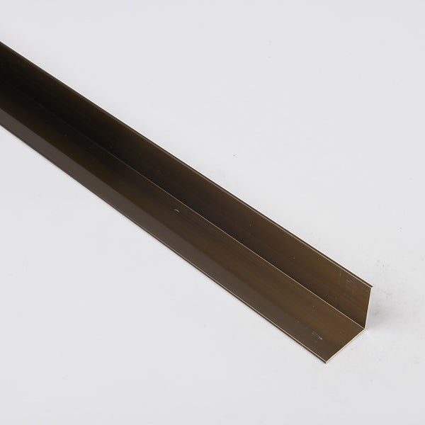 Unequal Angle Antique Brass Aluminium Profile 2m Homebase