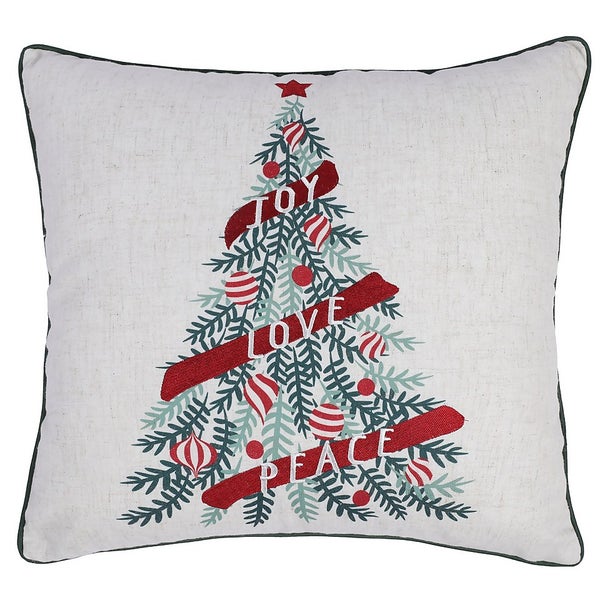 Christmas Tree Cushion 43x43cm Homebase