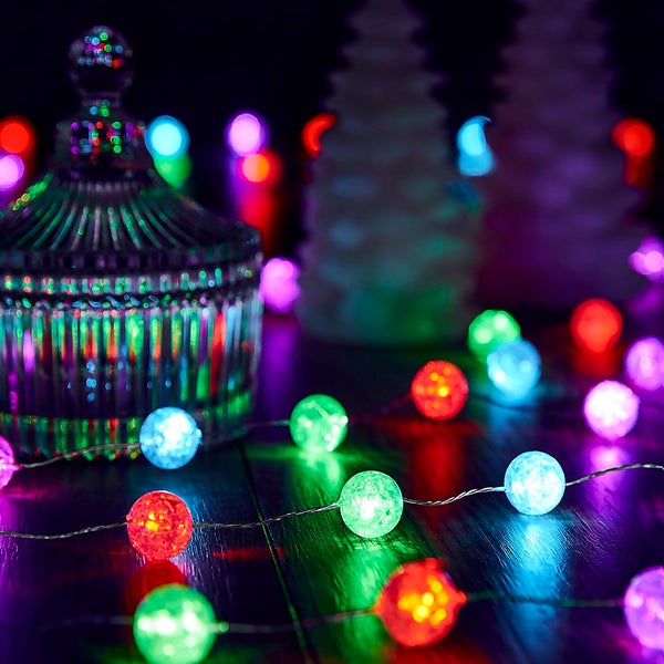 160 LED Crackle Ball Wire Multifunction String Christmas Tree Lights