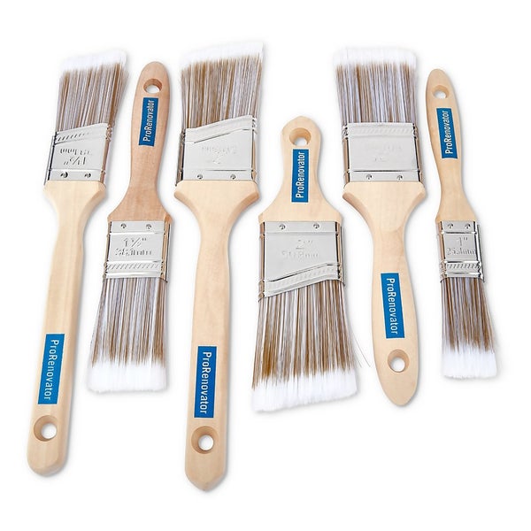 Pro Renovator Paint Brush Set 6 Pack Homebase