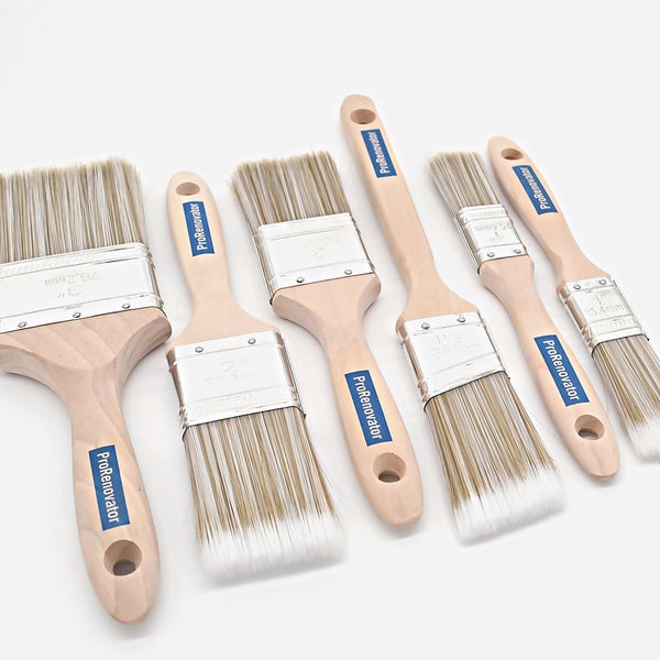 Pro Renovator Wall Paint Brush Set 6 Pack Homebase