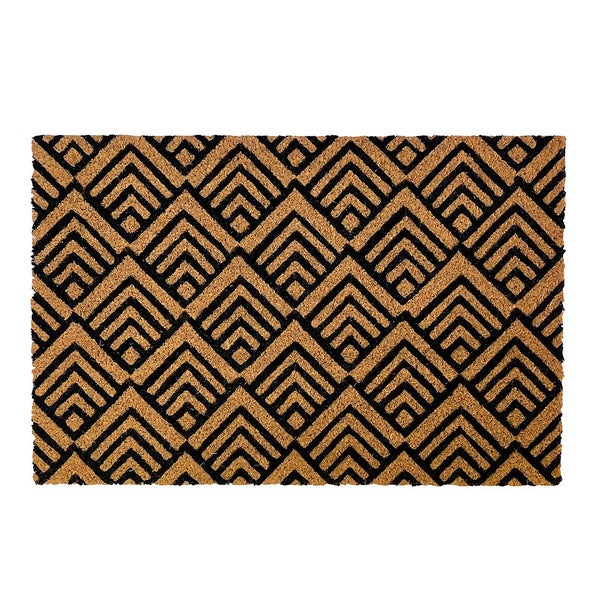 Peaks Design PVC & Coir Doormat 39 x 59cm Homebase