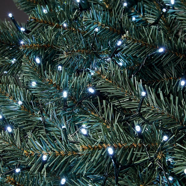 200 LED String Christmas Tree Lights Bright White Homebase