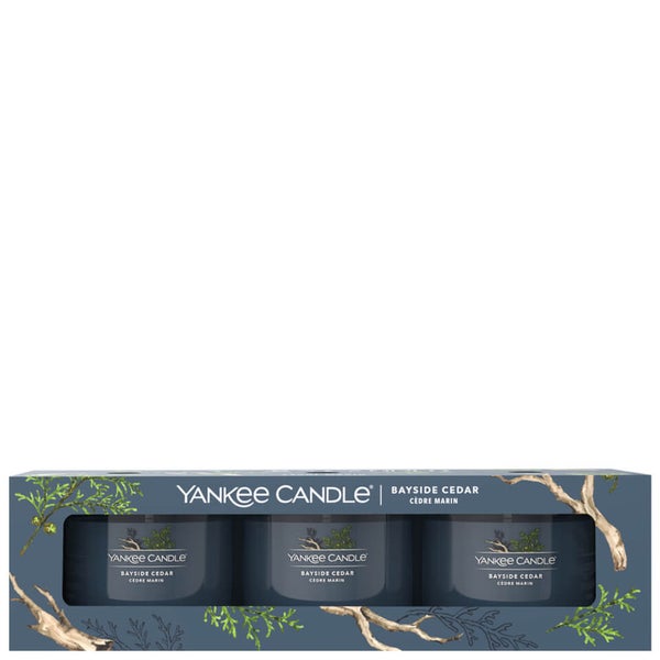 Yankee Candle Gifts & Sets 3 Pack Filled Votive Bayside Cedar
