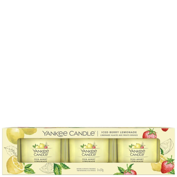 Yankee Candle Gifts & Sets 3 Pack Filled Votive Iced Berry Lemonade
