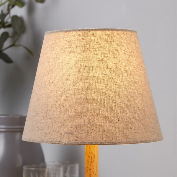 Finn Tapered Lamp Shade 20cm Natural Homebase