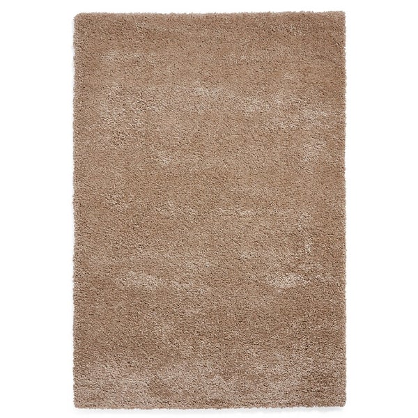 Ozzy Plain Shaggy Rug Natural 120x170cm Homebase