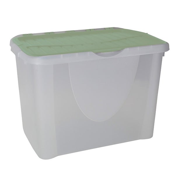 60L Flip Lid Storage Box Sage Homebase